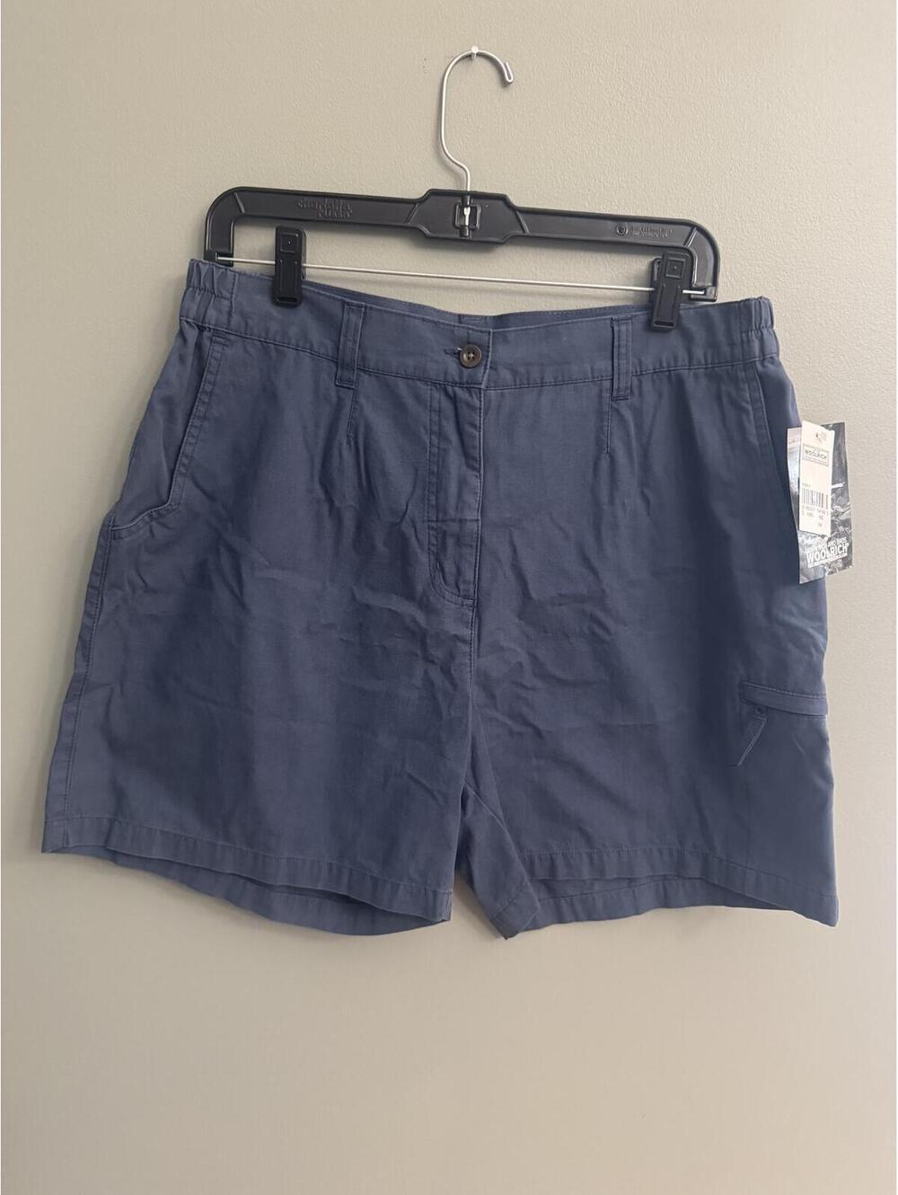 Vintage Woolrich Women’s Cargo Hiking Shorts Size 14 Blue Deadstock NWT Outdoor